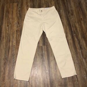 AG Adriano Goldschmied Caden Tailored Trousers Women's 28 Cream Office Pants